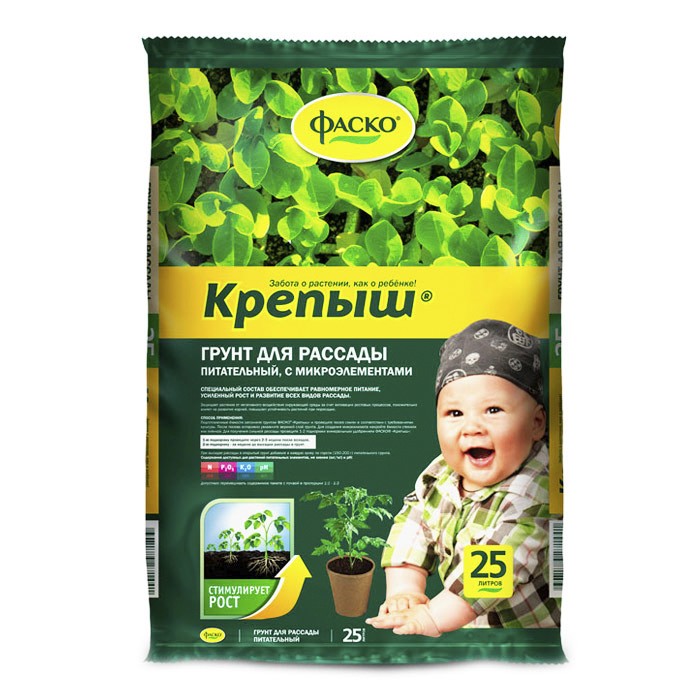 Грунт для Рассады 'Крепыш' 25 л (Фаско)