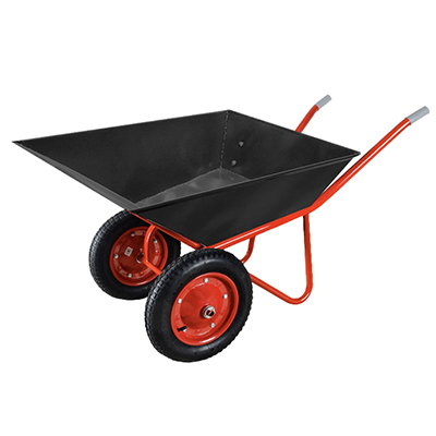 Тачка строительная  'ЧИБИС' 120л/370кг сварная (2 пневмокол 3.25-8 кузов 1 мм неразб рама) 2.120С.370