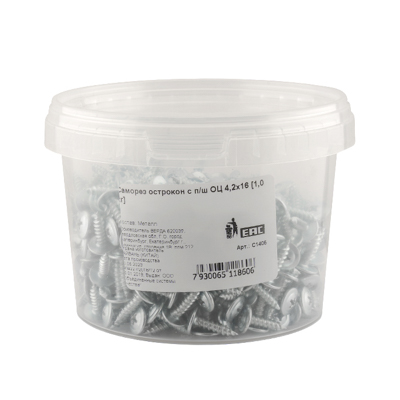 Саморез острокон с п/ш ОЦ 4,2х16 [1,0 кг] ~606 шт