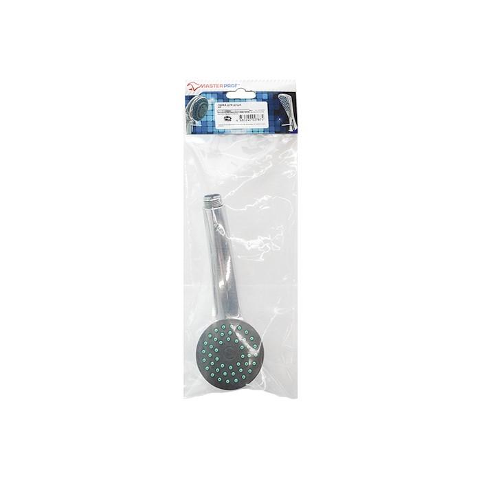 Лейка для душа, 1 режим, пластик хром  MPF (индивидуальная упаковка)