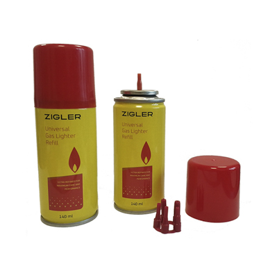 Газ для зажигалок 140 мл (140 см3) 'ZIGLER'