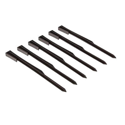 Колышек пласт для фиксации бордюрной ленты 30 см 10 шт коричневый