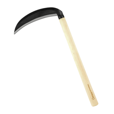 Коса  мини 19,5 см 'Урожайная сотка' с дер ручкой 80025