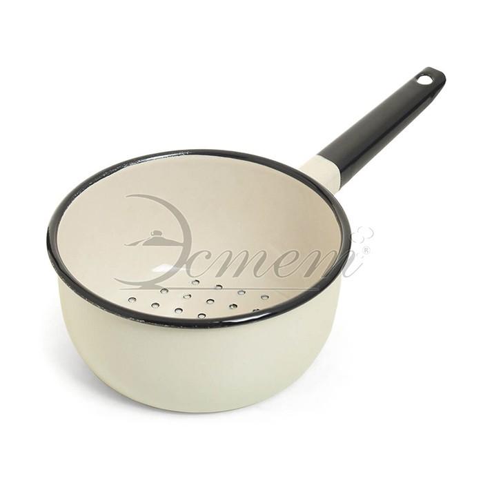 Дуршлаг эмалир 1,5 л 'Жемчужная' ЭТ-72212 (Эстет)