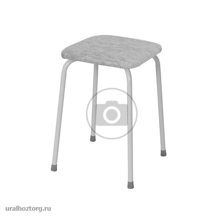 Табурет мягк.квадр.сид. до 150 кг, 4 опоры, серый `Пенек легкий` (ЗМИ)