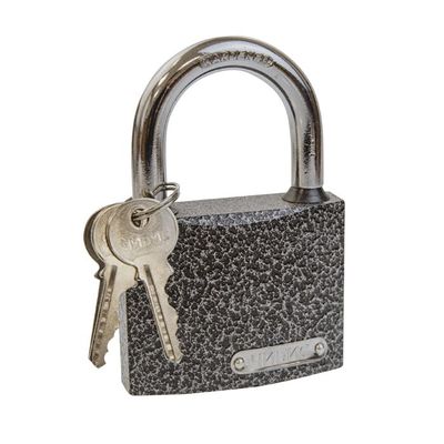 Замок навесной `ЧИБИС` CRS366 63 мм сталь,полимер покр,закал дуж (d=10,5) ,рез кольца,3 анг кл, Blister