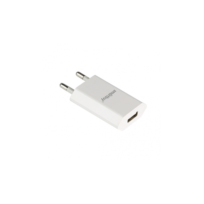 Зарядное сетевое устройсво Super iCharge, 1хUSB, 1 А, белое Smartbuy