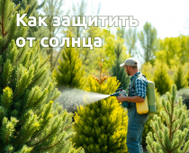 Как спасти хвойники от солнечных ожогов весной