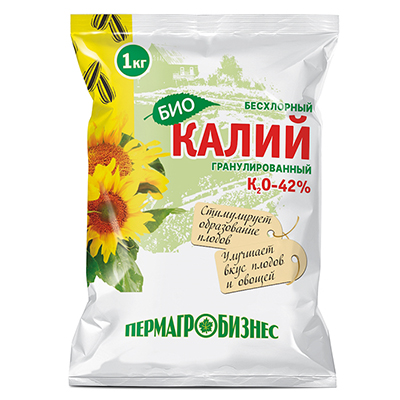 Удобрение Калий био бесхлорный гранулированный 1 кг (ПАБ)