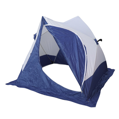 Палатка зимняя 2-скатная 180x180 см белый/синий