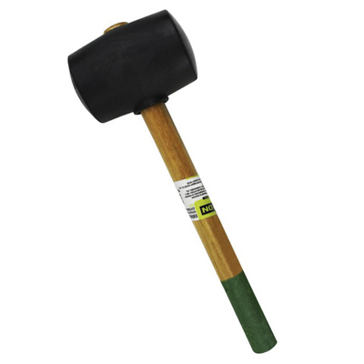 Киянка, черная резина, деревянная, 450г ON , 06-04-002