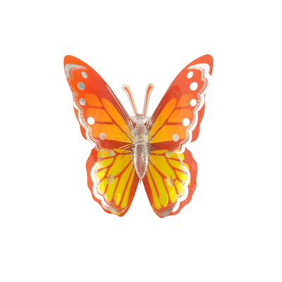 Садовая фигура светодиодная 'Бабочка' 11х8,5 см микс MSJ2105295