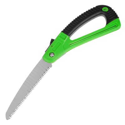 Пила садовая складная 170 мм пластиковая прорезиненная защитная ручка 'Урожайная сотка' MS007