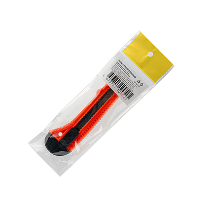 Нож строительный, металлическая направляющая, пластиковый корпус, 18 мм `PRAKTISCHE TOOLS`