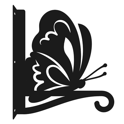 Кронштейн для кашпо металл h=27 см L=25,5 см 'Бабочка Gardissimo'