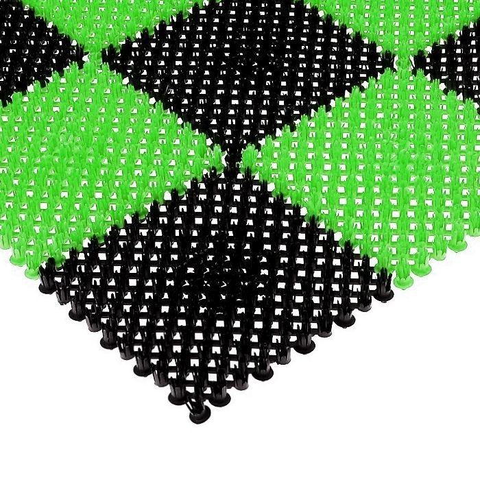Коврик травка 42х56 см черно-зеленый 71-002