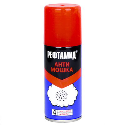Аэрозоль от мошек 'Рефтамид Антимошка' до 4 часов 100 мл