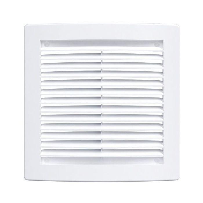 Решетка вентиляционная 150х150 пласт,б/сетки (бел) (Омск)