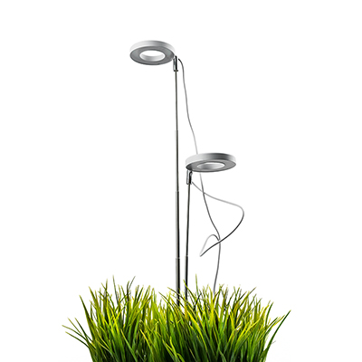 Фитосветильник светодиодный 10 Вт 2 лампы для рассады и растений 'Урожайная сотка' грунтовый и с таймером