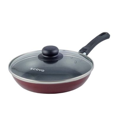 Сковорода алюм 26 см а/п стекл крышка `Expert` сэ-029 (Scovo)