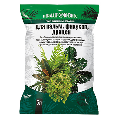 Грунт для Пальм, Фикусов, Драцен 5 л (ПАБ)