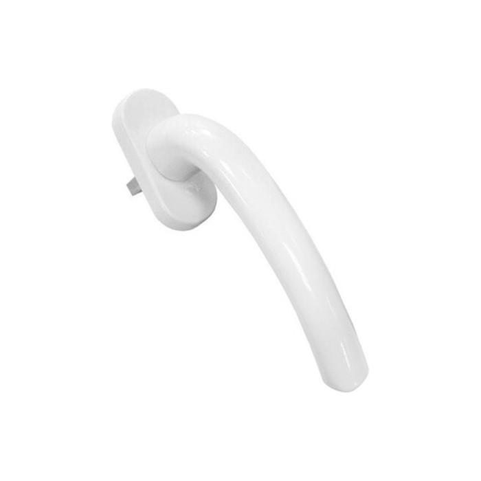 Ручка для пластиковых окон алюминий,8-ми позицион "Виктори" (бел) на подвесе