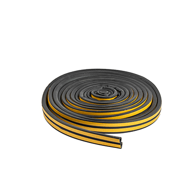 Уплотнитель самоклеящийся промышленный `PRAKTISCHE HOME` 10х8мм D-10 м (чер), шт