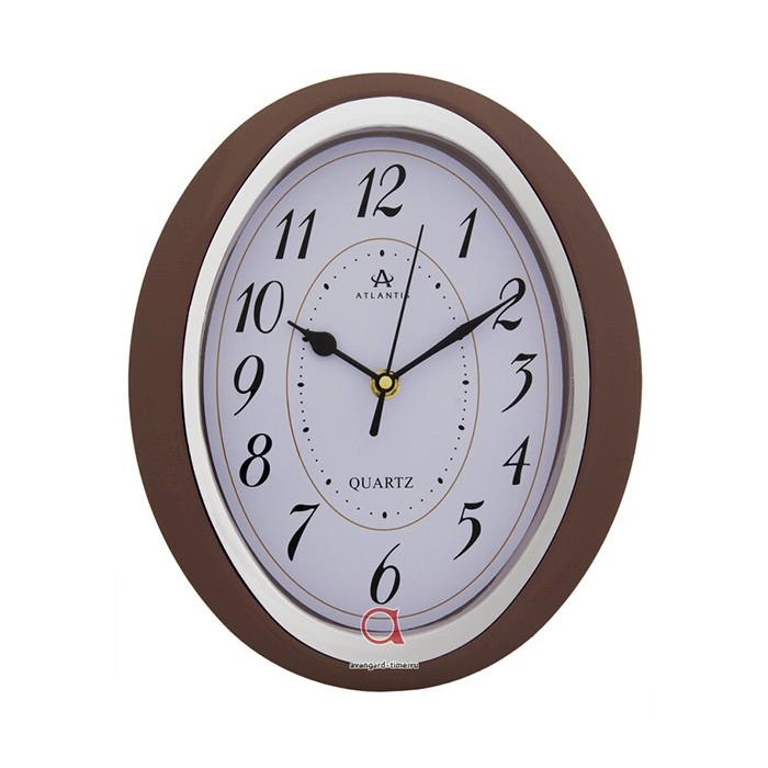 Часы настенные овал 27,8*23,3 см коричневый TLD-6072 (Atlantis)