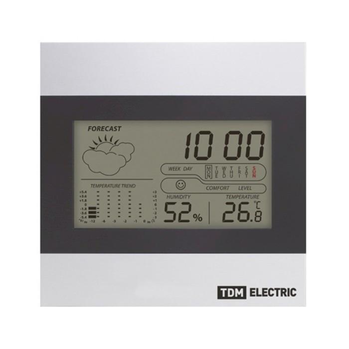 Станция комнатная термометр-гигрометр-будильник 'Климат 2' (TDM)