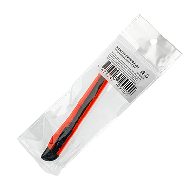 Нож строительный, пластиковый корпус, 9 мм `PRAKTISCHE TOOLS`