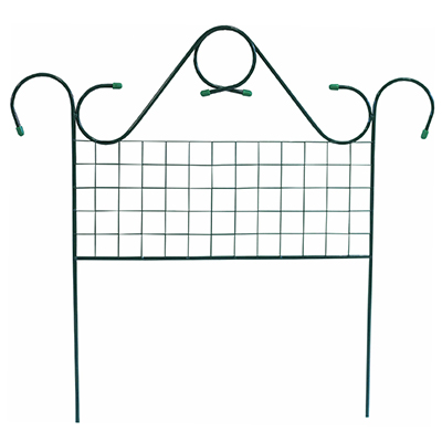 Ограждение 75 х 450 см 'Классическое' металл зеленое 'Урожайная сотка'