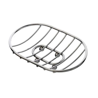 Мыльница металл 14х9.2х3 см хром CHR-482