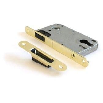 Замок врезной Апекс 5300-M-G (зол) корпус, верх магнит риг, под м/ц под руч м/о85 мм