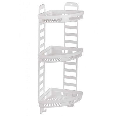 Полка пластик угловая "Трансформер" 250х180х580 мм белый м6848 (А)