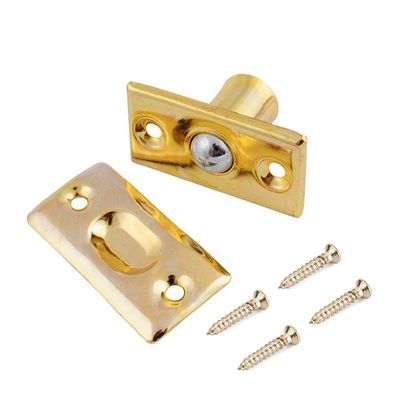 Фиксатор дверной Апекс R-0001-G (зол) шариковый