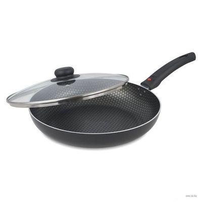 Сковорода алюм 26 см а/п стекл крышк съемная ручка `Discovery` сд-029 (Scovo)