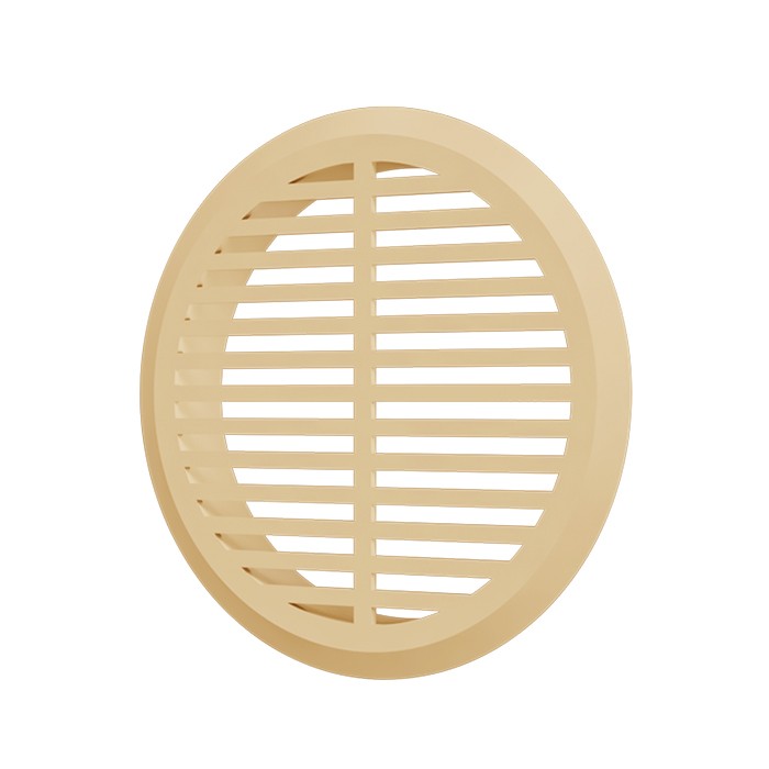 Решетка переточная круглая D 50 мм комп 4 шт пласт. БЕЖЕВ