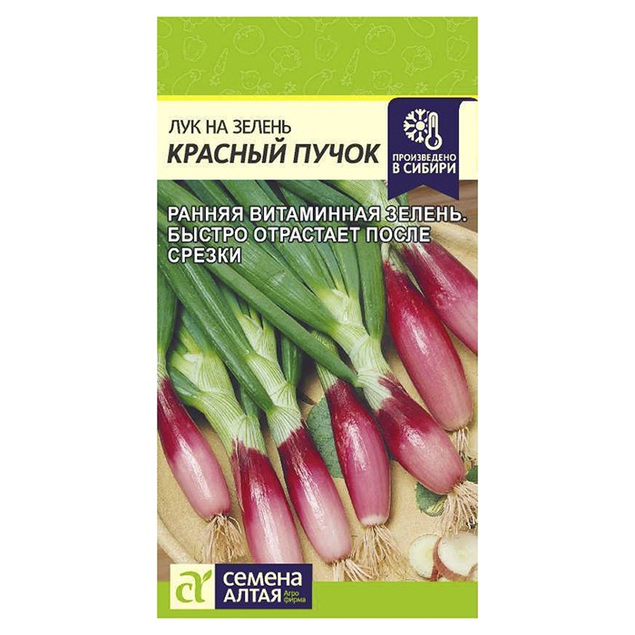 Лук на зелень Красный Пучок 0,3 гр. (Семена Алтая)
