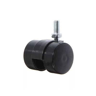 Опора колесная 35мм с болтом М8 черная (Россия)  [уп. 10шт.]