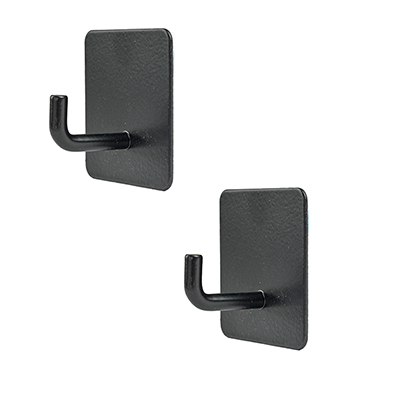 Крючок самоклеящийся `SANBERG` нерж.сталь СТИЛЬ В-01 черный комп. 2 шт Blister