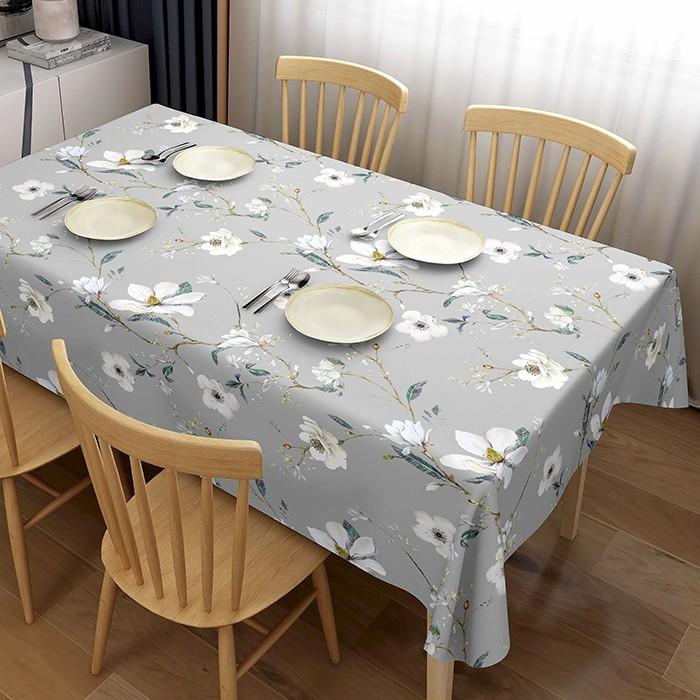 Клеенка н/ткани 1,37х20 м магнолия/фон серый `Grace-Матовая` ST5385-3 (ТМ)