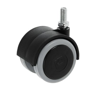 Опора колесная 50мм с болтом М8 черная  м/х  (Россия) [уп. 10шт.]