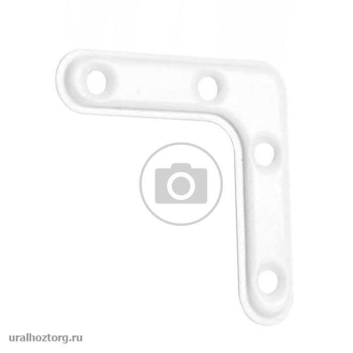 Угольник 75х75 (бел.) (К) [комплект 4шт]