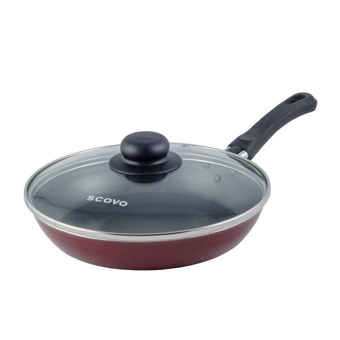 Сковорода алюм 26 см а/п стекл крышка `Expert` сэ-029 (Scovo)