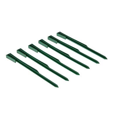 Колышек пласт для фиксации бордюрной ленты 30 см 10 шт хаки