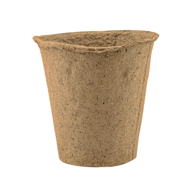 Горшок торфяной  80х80 мм круглый