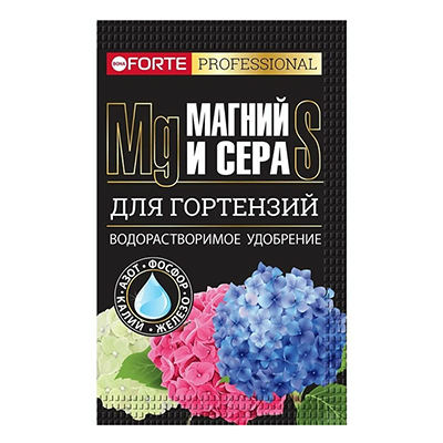 Удобрение для Гортензий и кислотолюбивых растений с серой и магнием 100 г (Bona Forte)