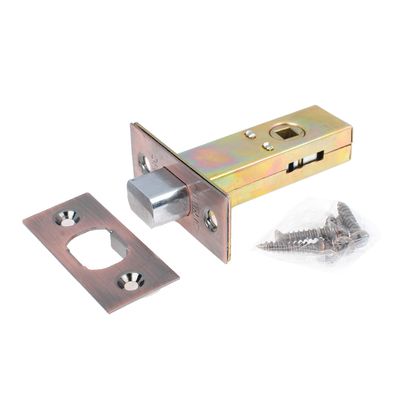 Задвижка дверная корпус `ЧИБИС 45-6 AC (медь) под фиксатор