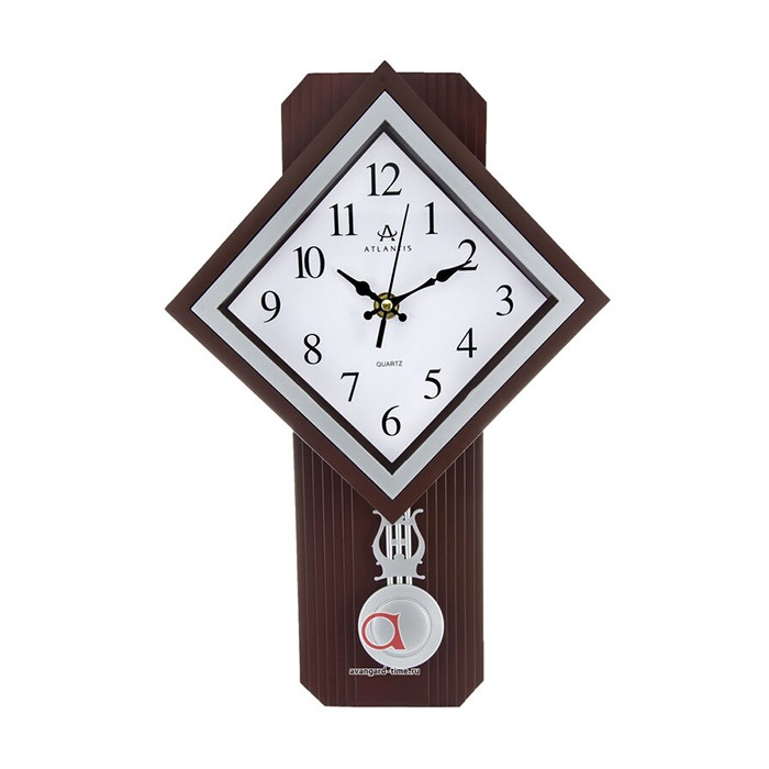 Часы настенные фигурные 35,5*23,8 см коричневый GD-8807C (Atlantis)
