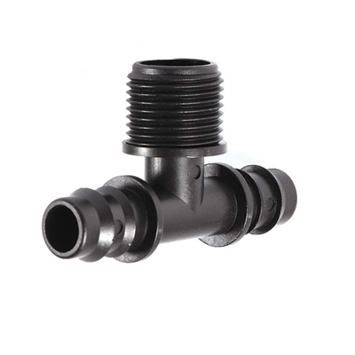 Тройник для капельной трубки d16 мм внешняя резьба 3/4